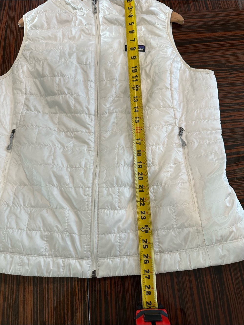 Patagonia Nano Puff Vest Birch White Women’s Sz XL Full Zipper Lightweight - Picture 11 of 12